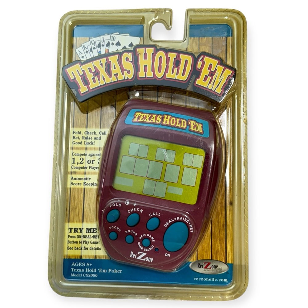Vintage Rec Zone Texas Hold ‘Em Handheld Electronic Game Model CS2090